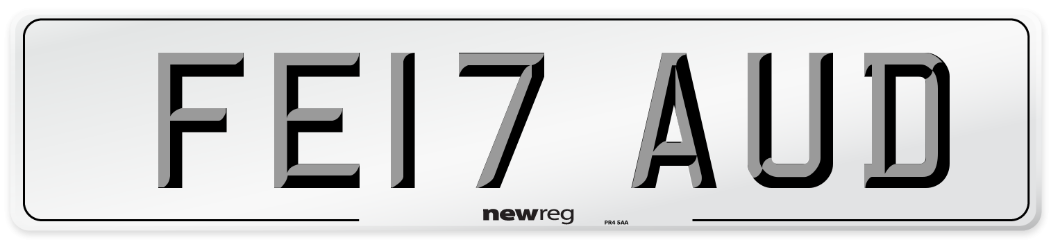 FE17 AUD Number Plate from New Reg